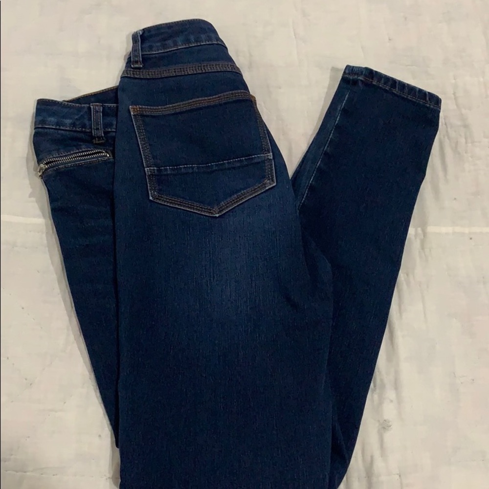 Denim skinny jeans